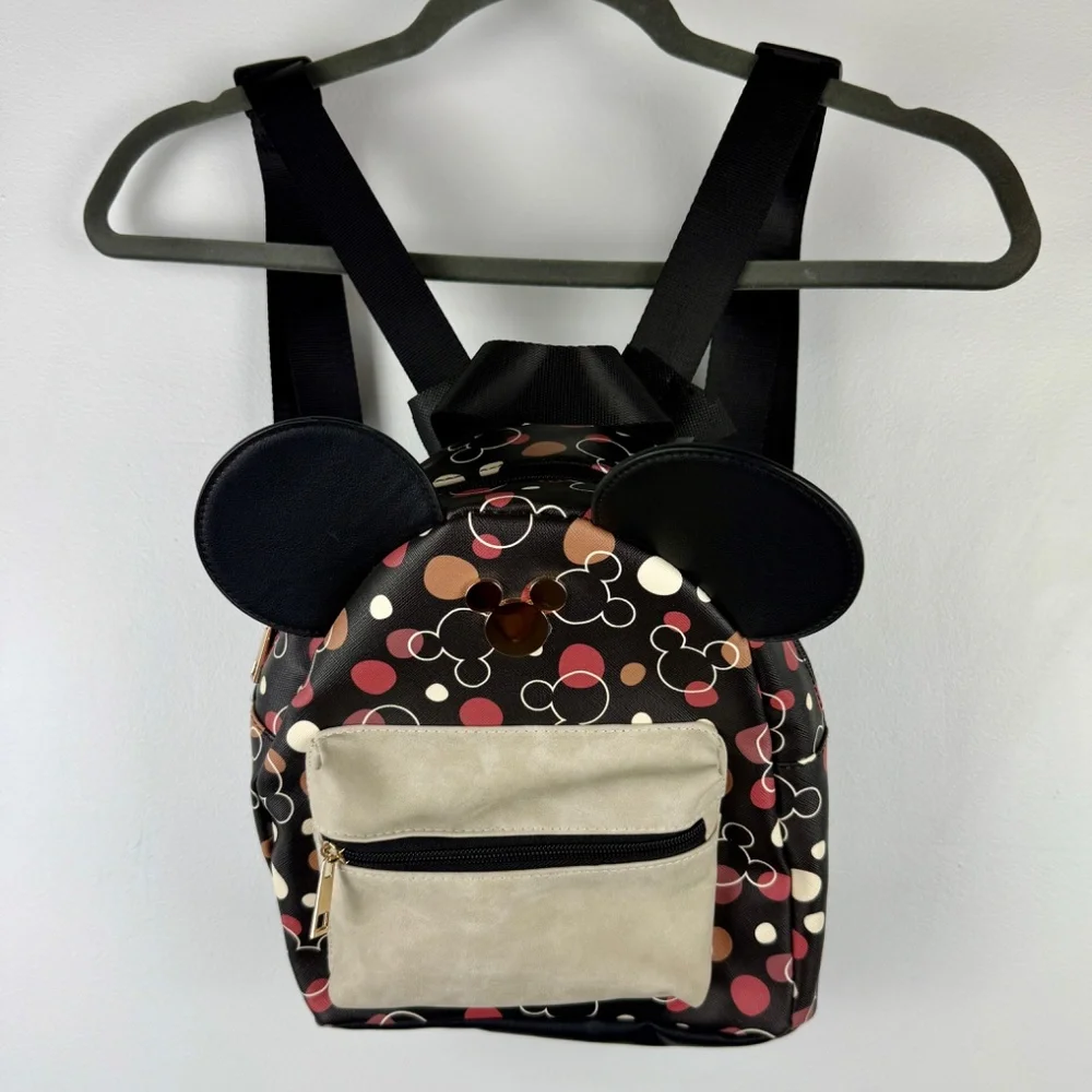Disney Mickey Mouse‎ NWOT Mini Backpack with Ears - multicolor, Loungefly Style.